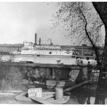 Southern Pacific Steamer Docked at the Sacramento Port