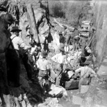 Construction of Head Dam, Folsom