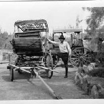 Old wagons and coaches at Furnace Creek