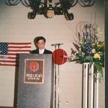 Banquet Reception: Unidentified Speaker at Podium