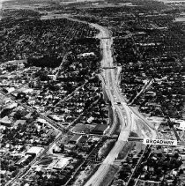 Construction of Highway 99 in Sacramento