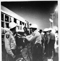 Sacramento County Sheriff's deputies arrest the Campbell Soup Company strikers. Employees were on strike for better wages and working conditions