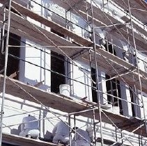 Old Sacramento. Old Sacramento. View of the Pacific Stables building on the corner of Second and L Streets