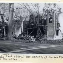 Burned house at 9th and Q street