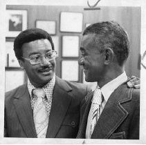 Assemblyman Leon Ralph of Los Angeles (left) chats with Dr. Ralph C ...