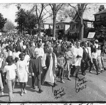 Dr. Martin Luther King, Jr. Demonstration (march) in Sacramento after assassination