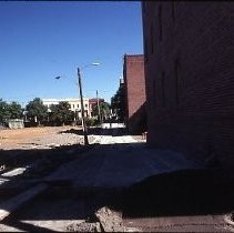 Old Sacramento. Old Sacramento. View of the Firehouse Alley between I and J Streets