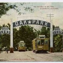 The Entrance to Oak Park, Sacramento, California