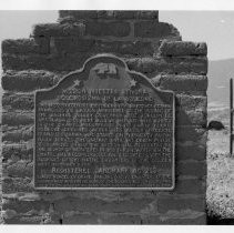 View of the Plaque for the Mission Nuestra Senora Dolorsisma De La Soledad in Monterey County, Landmark #233