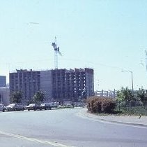 Views of the Holiday Inn Hotel downtown under construction at 4th and 5th Streets on K Street
