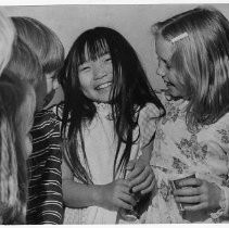 Velvet Kay Goeke celebrates with her friends as she becomes a U.S. citizen