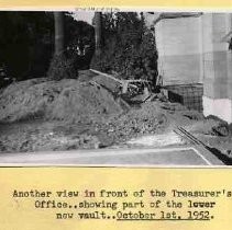 Excavation for Treasurer's vault