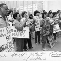 Immigrant raid protest