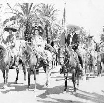 Chicano Horseback Riders on Parade