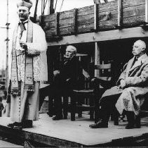 Bishop on Speaker's Platform