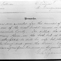 Remarks on Execution of Inmate at Folsom Prison