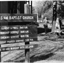 Photo taken outside the Russian Baptist Church in Bryte, Yolo County