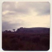 Photographs of landscape of Bolinas Bay. Cloudy skies over Bolinas Lagoon