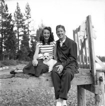 Rudy Vallee, Eleanor Norris Lake Tahoe Cir.1946