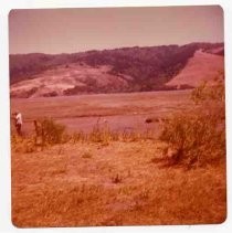 Photographs of landscape of Bolinas Bay, with unidentified man taking a photograph