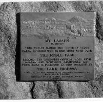 Marker for Noble's Pass Near Mt. Lassen