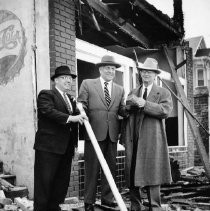 Redevelopment Committee members outdoors