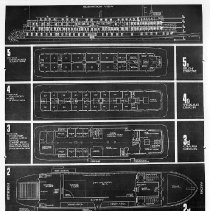 Blueprint of the Delta King Sternwheeler