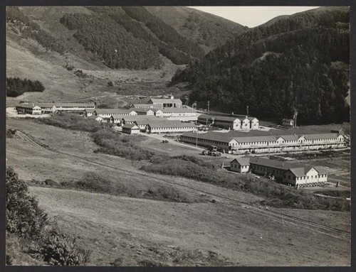 [view of facility showing situation within canyon]