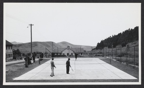 [detainees playing tennis]