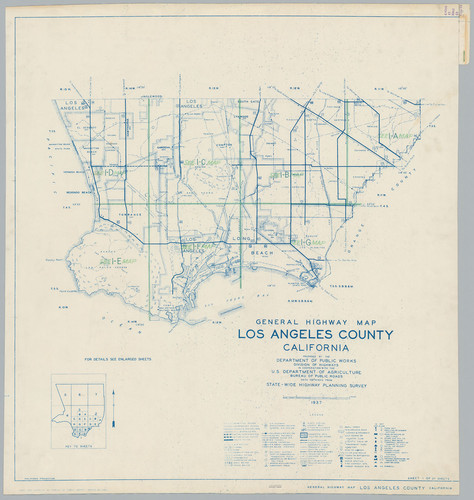 General Highway Map, Los Angeles County, Calif. Sheet 1