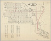 Street directory map of the City of South Gate, Calif