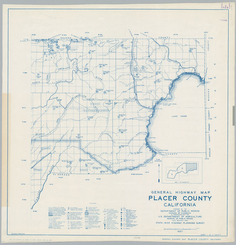 General Highway Map, Placer County, Calif. Sheet 1