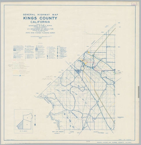 General Highway Map, Kings County, Calif. Sheet 1