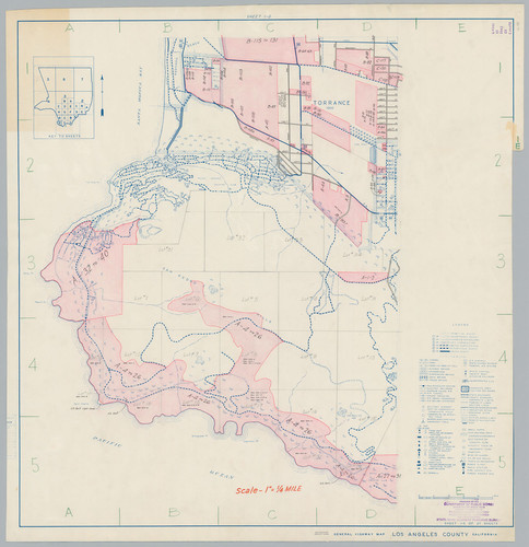 General Highway Map, Los Angeles County, Calif. Sheet 1-E