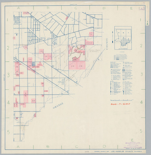 General Highway Map, Los Angeles County, Calif. Sheet 1-A