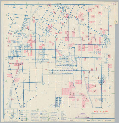 General Highway Map, Los Angeles County, Calif. Sheet 1-B