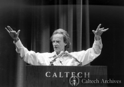 Richard Feynman lecturing at Caltech Seminar Day