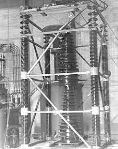 1 MV double-porcelain accelerator tube in the high volts lab