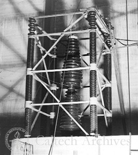 1 MV double-porcelain accelerator tube in the high volts lab