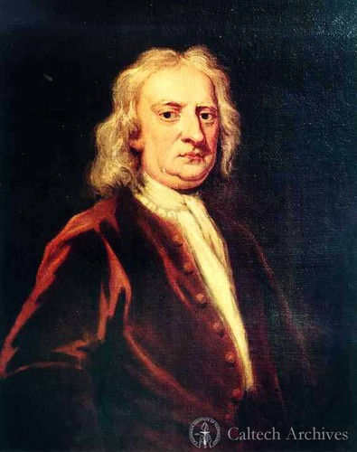 「NEWTON PORTRAITS」 Portrait of Sir Isaac Newton (Vanderbank) — Calisphere