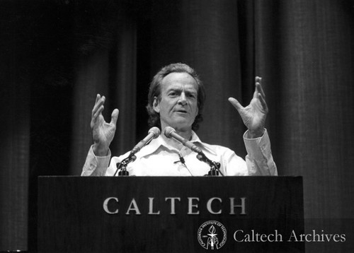 Richard Feynman lecturing at Caltech Seminar Day