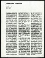 Perspectives in transportation, JAPCA Vol. 39, No. 11 (2 items)
