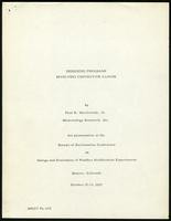 Designing programs involving convective clouds (21 items)