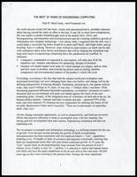 The next 35 years of engineering computing (2 items)