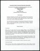 Autonomous vehicles: innovation, opportunity, responsibility (IDC conference. Adelaide, Australia) (11 items)