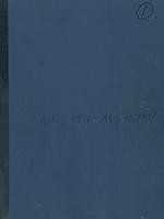 Blue notebook [no. 1]. June 1-August 10, 1971