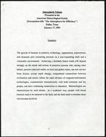 Atmospheric talents (The atmosphere for efficiency), American Meteorological Society (Dallas, TX) (9 items)