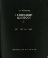 Black notebook [no. 1]. October 1961-March 1962