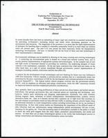 The future of environmental technology, Symposium on Exploring New Technologies for Clean Air... (50 items)