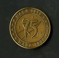 NASA 75 years commemorative medal (2 items)
